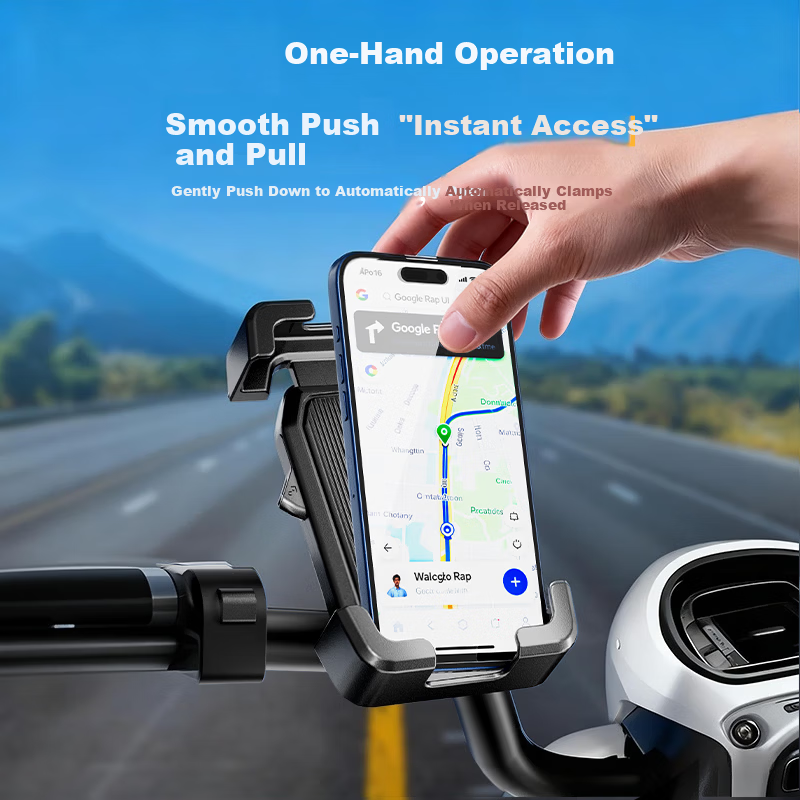 Peak Bicycle Phone Holder Mountain Bike Electric Vehicle Shockproof Anti-Shake Navigation Mount Motorcycle Delivery Rider Special