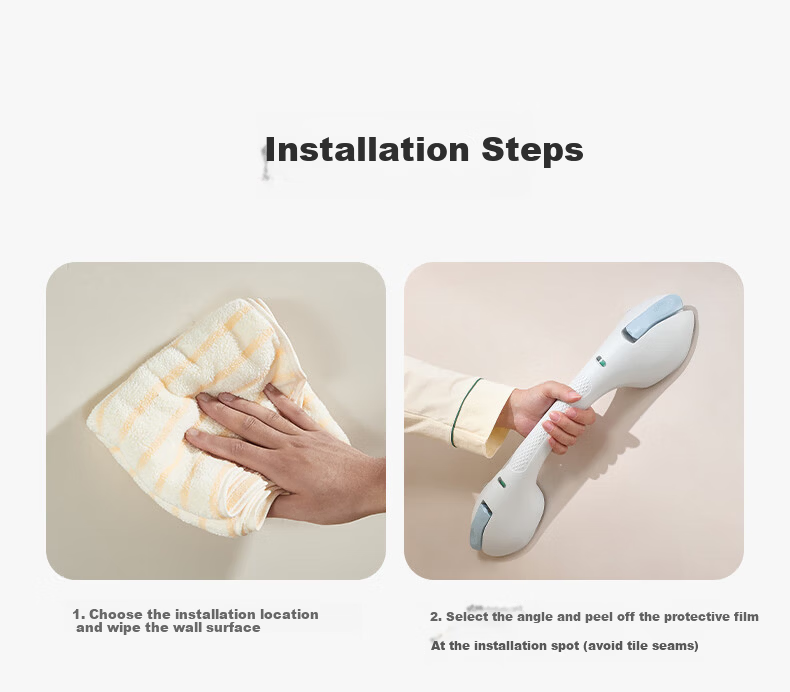 Meiruide Enlarged Suction Cup Hands-Free Elderly Safety Grab Bar Toilet Handrail Elderly Toilet Handrail TY-FS-6166 23