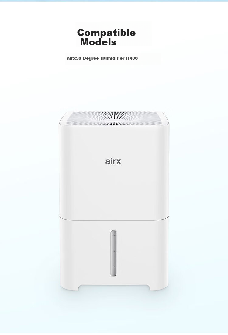 Airx 50° Humidifier Filter Cartridge Evaporative Core No Mist High Humidity Filter HF401 Accessory Compatible with H8/H400/H4 Models 5