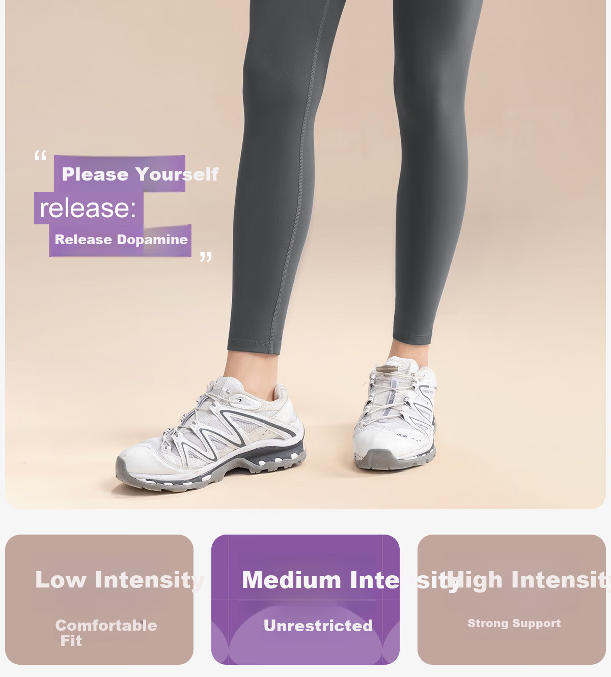 361° Women's High-Strength Fake Two-Piece High-Waist Tummy Control Sweat-Resistant Training Running Fitness Yoga Pants 3