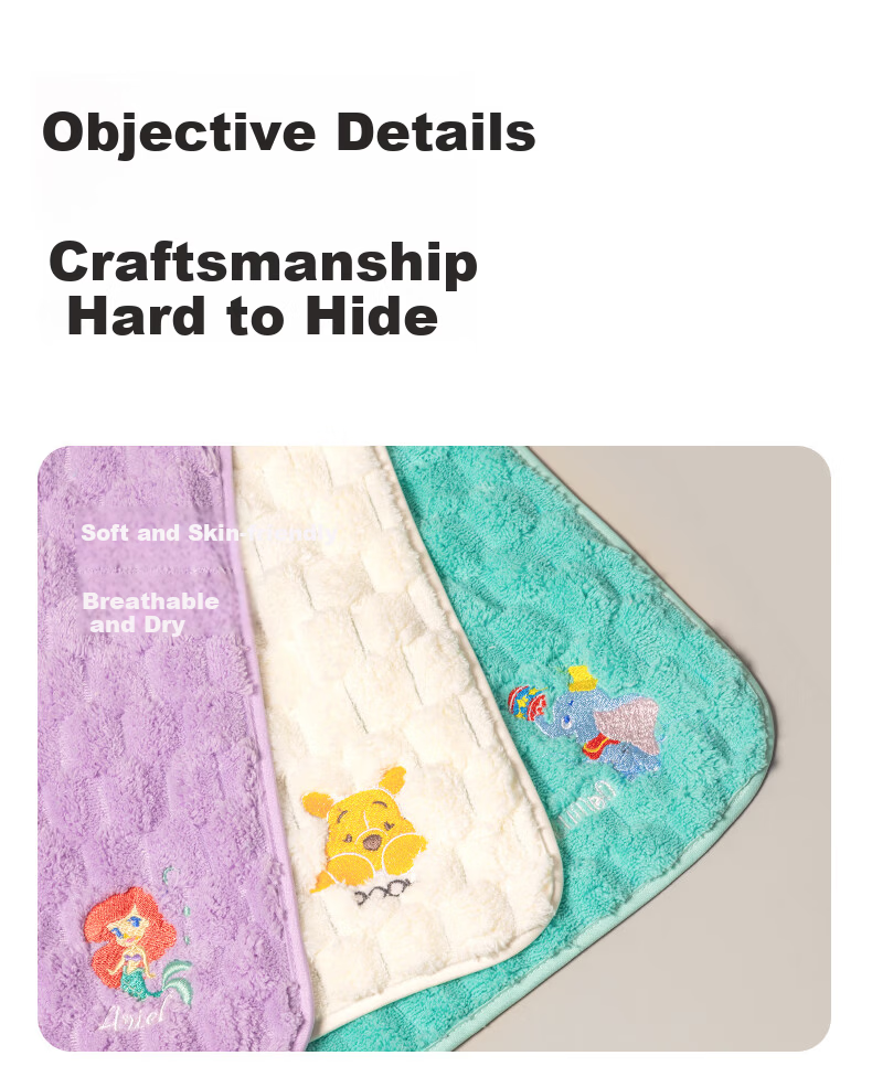 Disney Kids Towel for Ages 6-12, Large Baby Coral Fleece Soft Antibacterial Face Towels, 5-Pack Sports 10