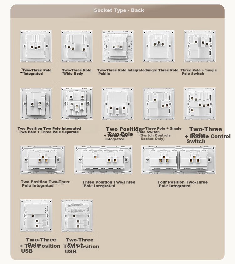 BULL G57 Butterfly Ultra-Thin Skin-Feel 16A High-Power Switch Socket G57E204 Beige White 12