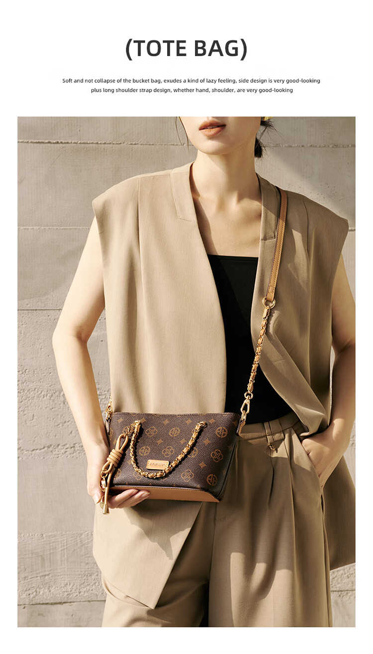 Aokang Women's Bag 2026 Trendy Retro Small Handbag Luxury Crossbody Shoulder Bag Birthday Gift for Girlfriend Wife 2