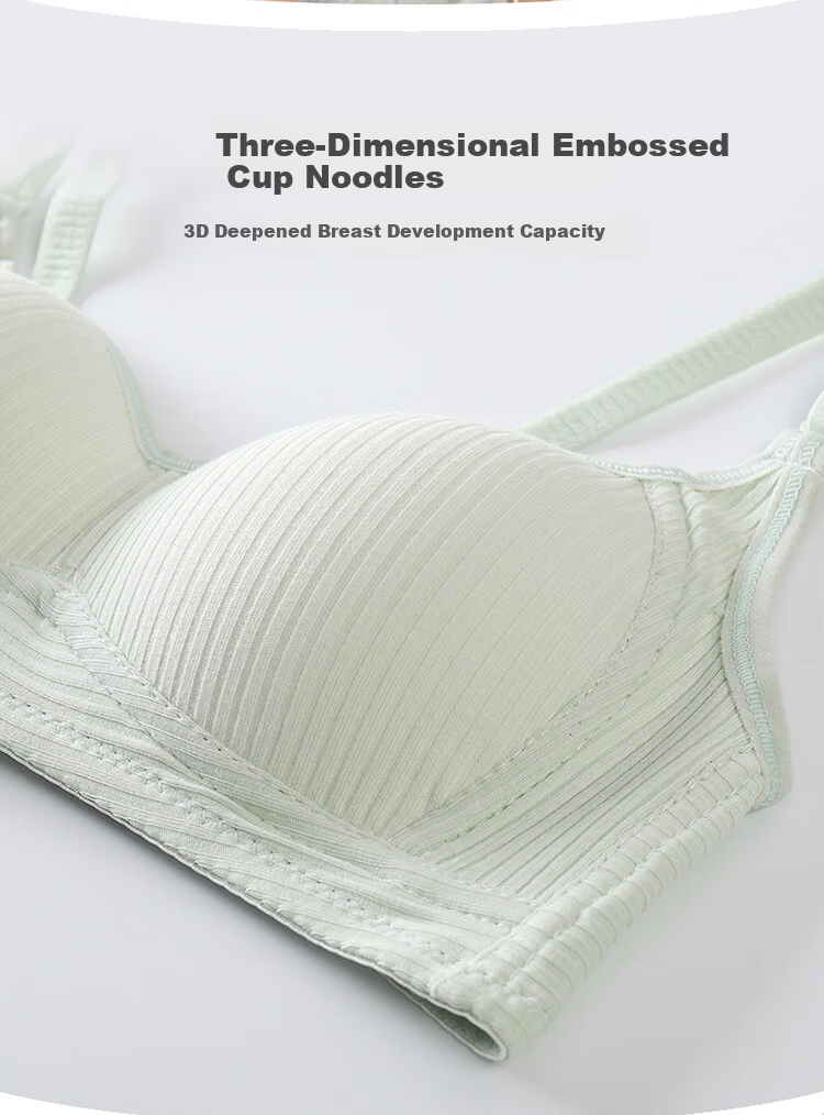 Urban Beauty Women's Underwear Student Girl Junior High School Teenage Bra New Development Period Cotton Vest for Middle and High School Students 6
