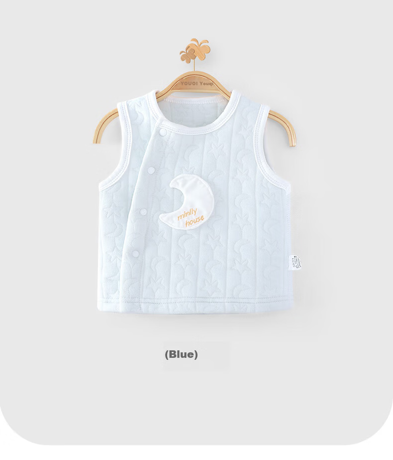Youqi Baby Vest Spring Autumn Winter Outerwear Warm Cotton Boys Toddler Quilted Newborn Sleeveless Jacket 12