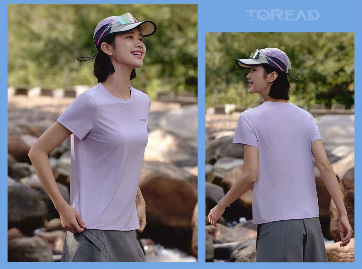 TOREAD Quick-Dry T-Shirt 26 Spring Summer New Couple Breathable Short Sleeve Sun Protection Round Neck Stretch Sports Top TAJJBO81754 39