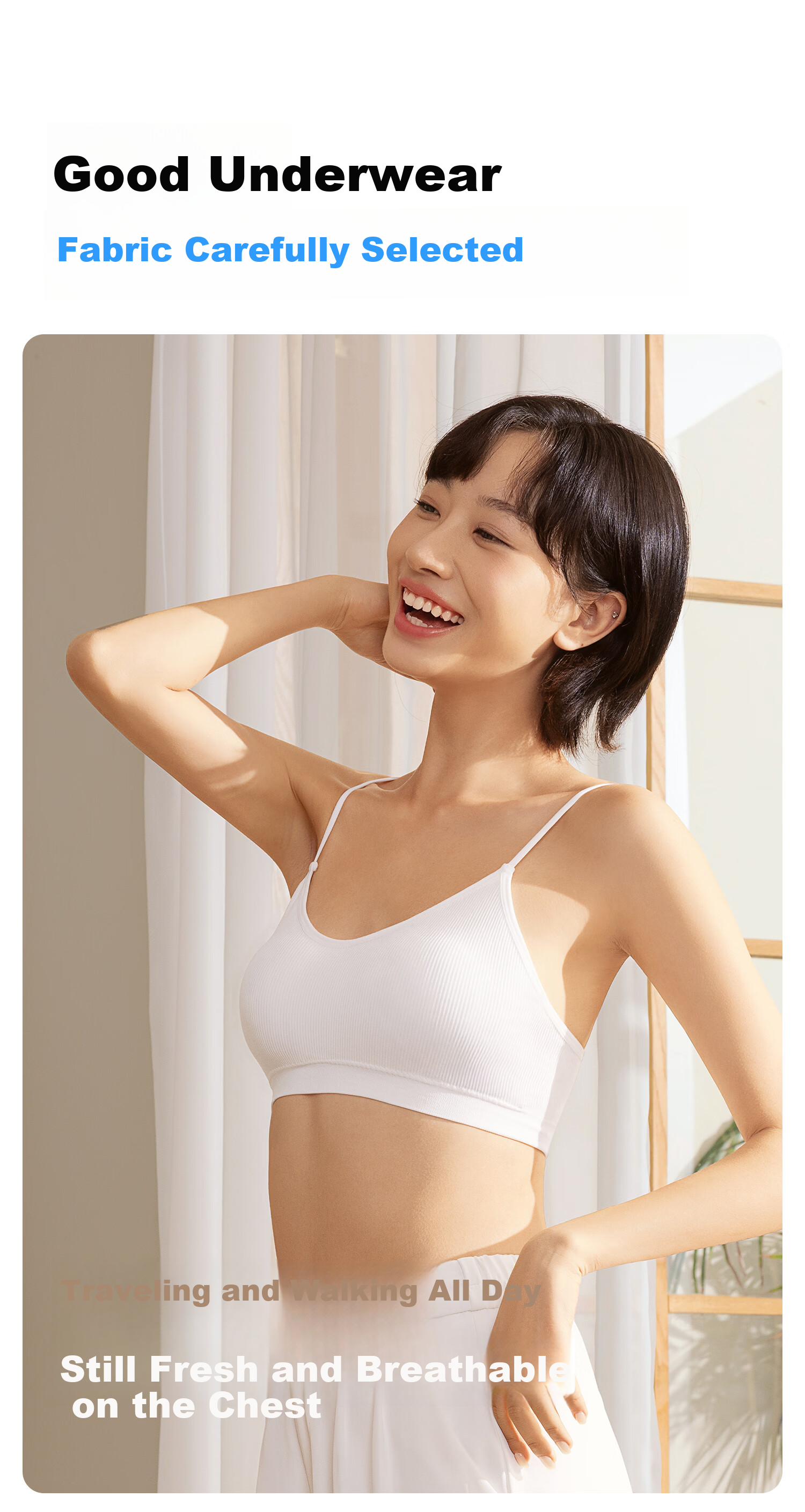 BADIGAO Disposable Underwear Bra Foundation Liquid Bra Women Sterilized Seamless Military Training Travel Essential Individually Packaged 4
