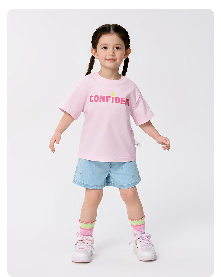 Balabala Kids Shorts Girls Denim Pants Summer New Cool Antibacterial 6
