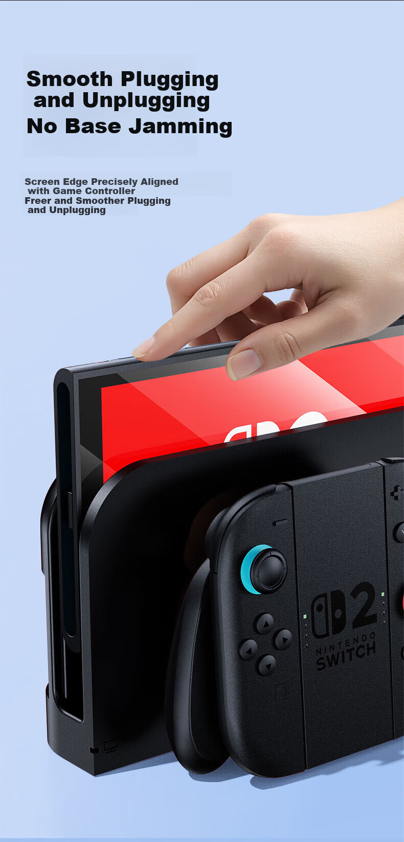 Pisen Tempered Glass Screen Protector for Switch 2nd Gen [Dust-Free Installation] 2025 NS2 Compatible Nintendo Gaming Console Full-Screen HD Anti-Fingerprint Borderless Film 9