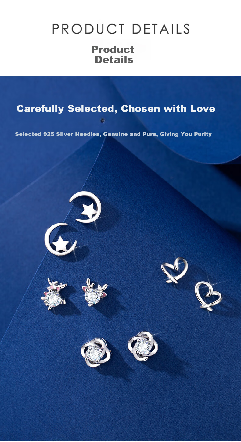 MOLADY Weekday Earrings for Women Luxury Niche High-End Feel 2026 New Birthday 520 Valentine's Day Gift for Girlfriend Wife 4