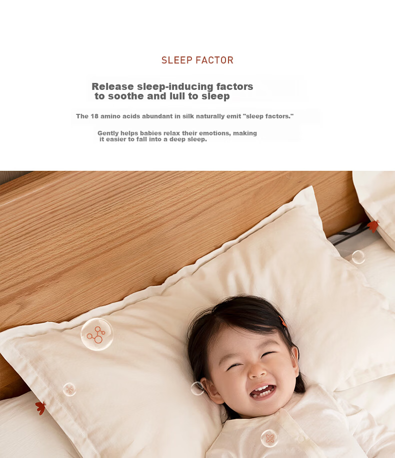 LAZY GOOSE Australian Cotton and Silk Pillow for Babies Over 6 Months, Infant Pillow Core for Ages 1-3-6, All-Season Baby Pillow 10