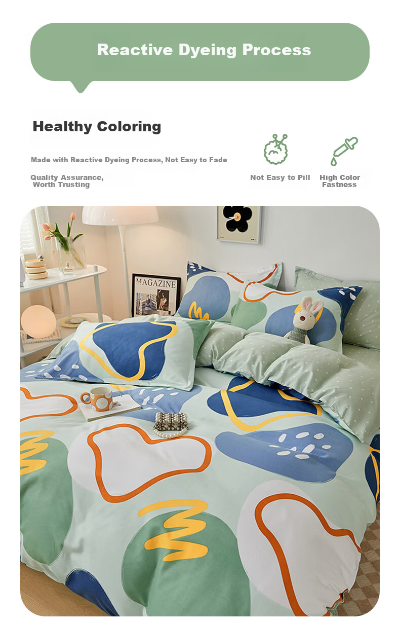 Grace Single Quilt Cover A-Class Antibacterial Thickened Quilt Cover Bedding Set Liuguang Impression 180*220cm 8