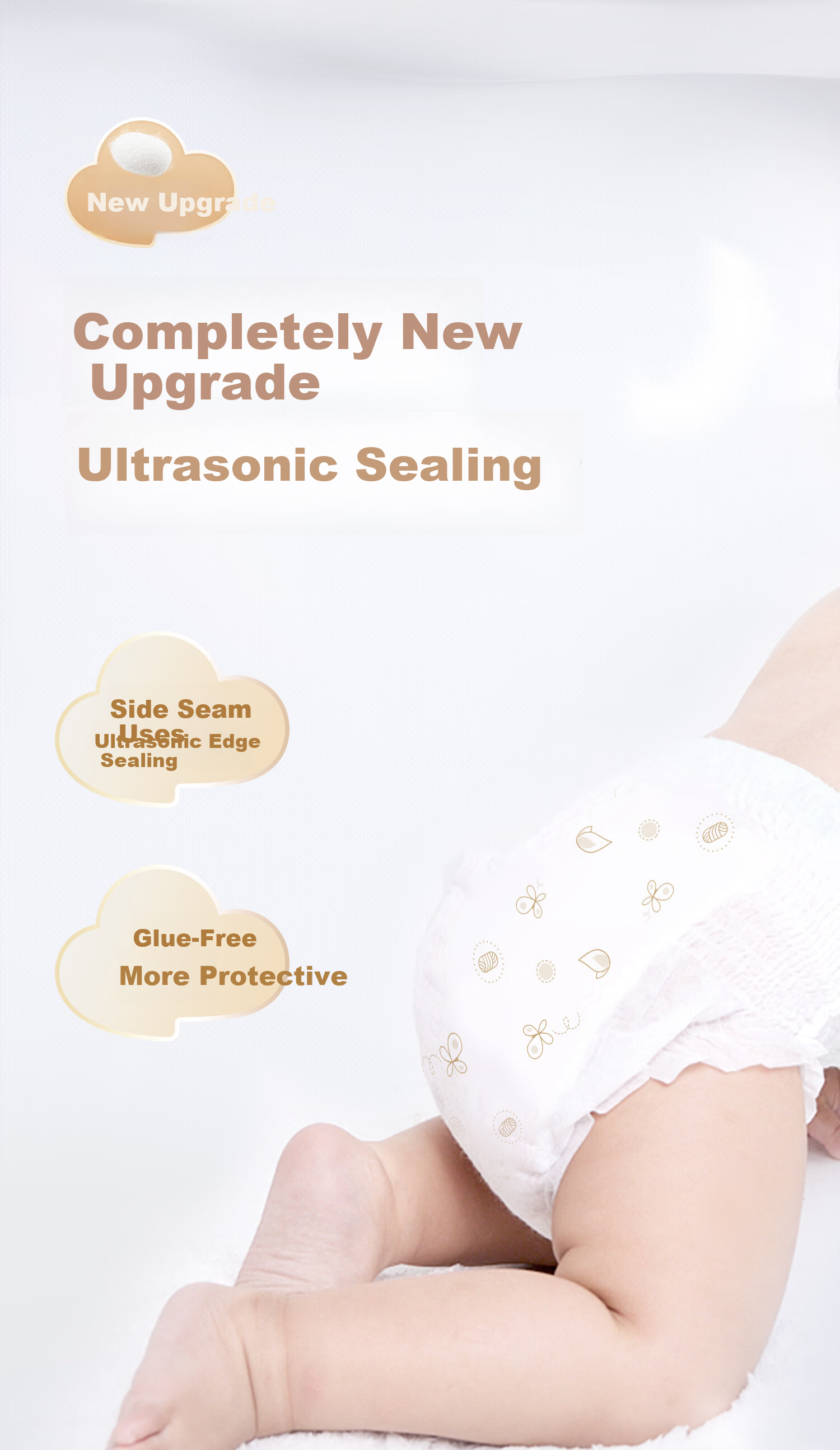 Yiying Silk Pull-Up Pants XXL32 Ultra-Thin Breathable Baby Diapers Soft Breathable Training Pants 5