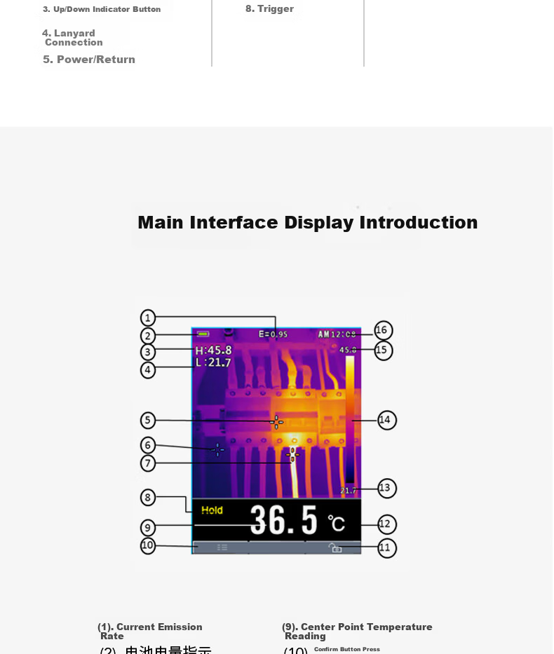 CEM DT-982H High-Definition Infrared Thermal Imager Industrial Thermal Camera for Power Fault Detection And Underfloor Heating Inspectio 10