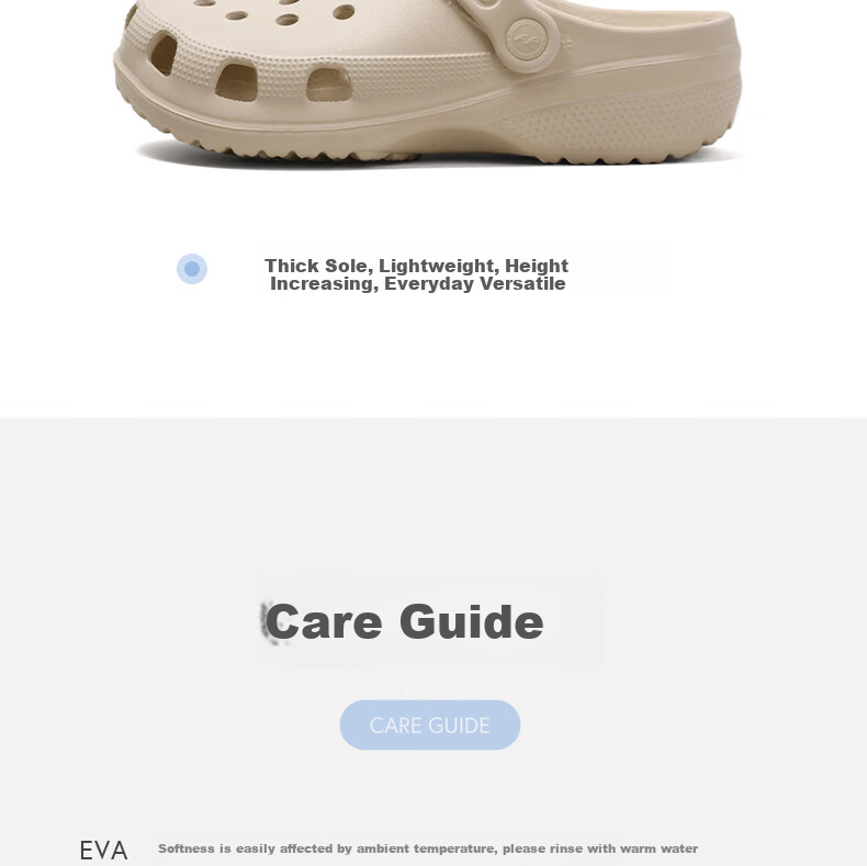 Mercury Home Textiles Summer Outdoor Unisex Holey Slippers Beach Sandals Women Non-Slip Thick Sole Soft Couple Closed-Toe Slippers 17