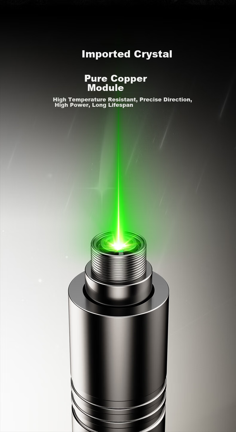 BIAZE Green Laser Pointer High Power Outdoor Long Battery Life Laser Flashlight Waterproof Type-C Rechargeable 3