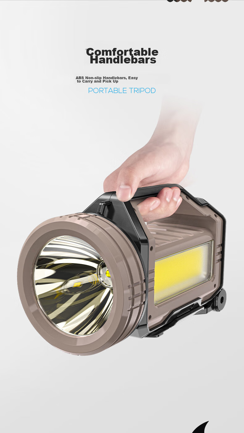 Weixiaosha 884 High-Intensity Flashlight, Multi-Functional Searchlight, LED Rechargeable Light, Ultra-Bright Long-Range High-Power Outdoor Handheld Lamp 16