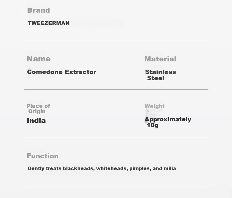 Tweezerman Imported Blackhead Remover No-Needle Design Whitehead Extractor Acne Pimple Tweezer Gift 17