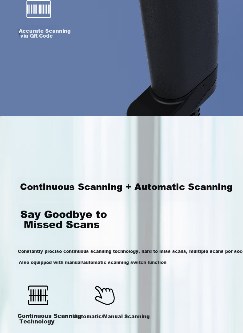 Deli Barcode Scanner, One-Dimensional Scanning Gun for Express Delivery And Logistics Inquiry, Payment Collection, Medical Insurance Payment, Inventory Management, Product Entry Tracking, Supermarket Cashier Barcode Scanner AA131 8