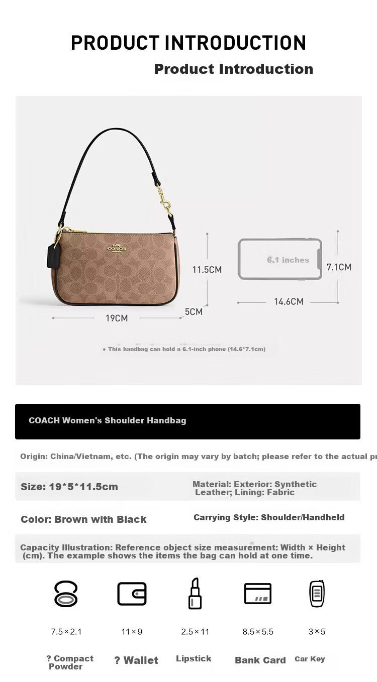 COACH Women's NOLITA19 Small Top Handle Mahjong Bag CW426 Gift 3