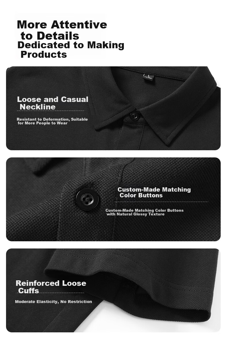 JEEP SPIRIT Men's Polo Shirt Summer Trendy Casual Japanese Workwear Short Sleeve T-Shirt Commuter Collared Top 7