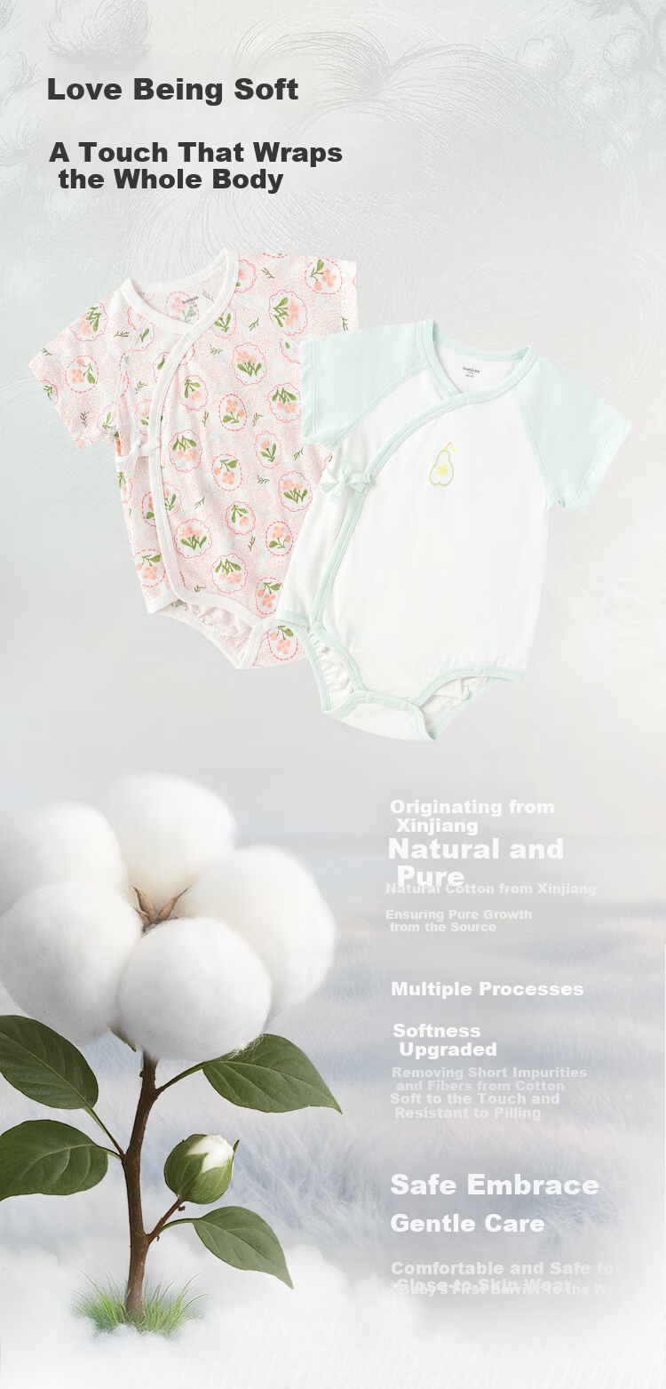 Balabala【balaOne】Kids Baby Triangle Shirt Romper 2026 Summer Two-Piece Set Fresh 20