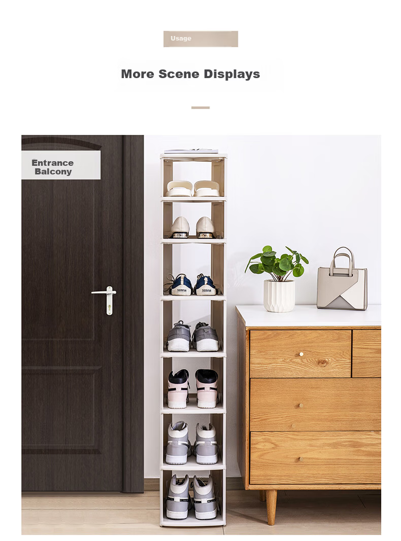 IRIS Eco-Friendly PP Shoe Storage Box Thickened Stable Shoe Rack 4-Layer Deep Shoe Cabinet Organizer Alice 12