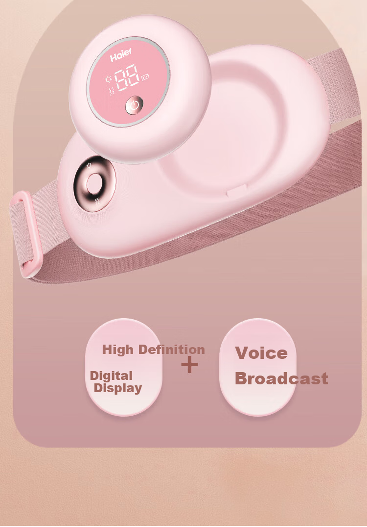 Haier Warm Palace Waist Belt Menstrual Pain Relief Heating Pad Waist Massager Abdominal Massager Period Comfort Device Warm Palace Belt Gift for Girls Girlfriend Birthday 10