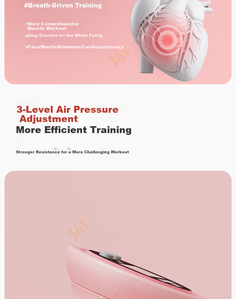 361° Weighted Breathing Dumbbell Diaphragmatic Breathing Trainer for Men and Women Fitness Lung Capacity Respiratory Resistance Training 8