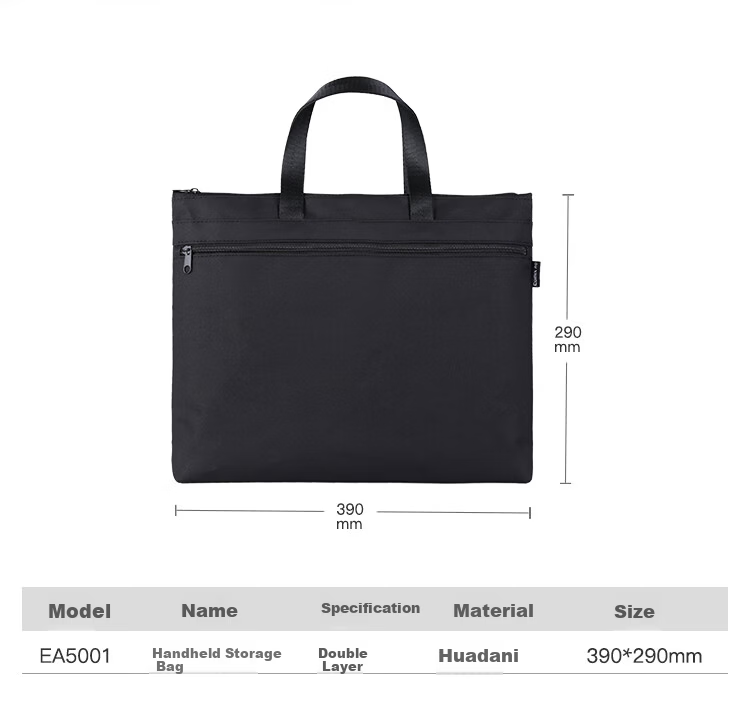 COMIX Thickened 3D Office Handbag/conference Bag/business Bag/document Bag/business Double Zipper Bag Large Capacity Laptop Briefcase Black Portable EA5002 2