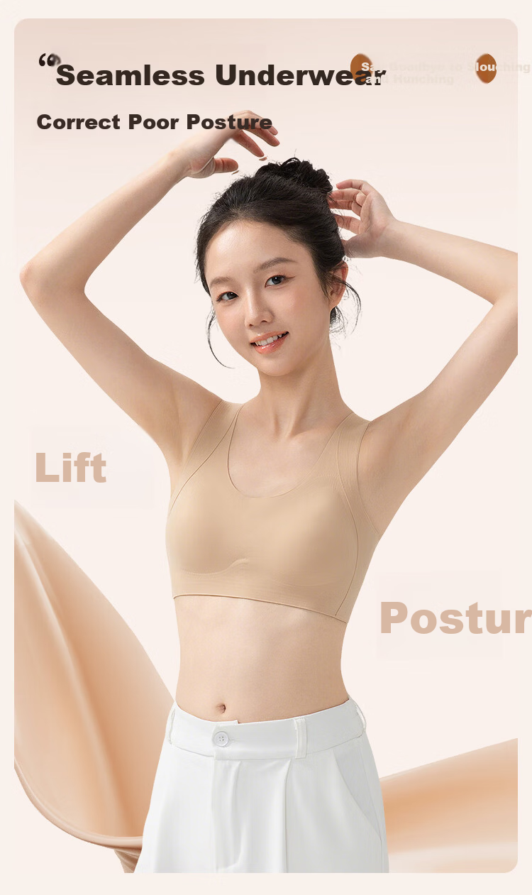 Seven Colors Spinning 2-Pack Girls' Underwear Teenage Sports Bra Vest for Ages 12-18, Lifting and Anti-Shock, Suitable for Middle and High School Students 2