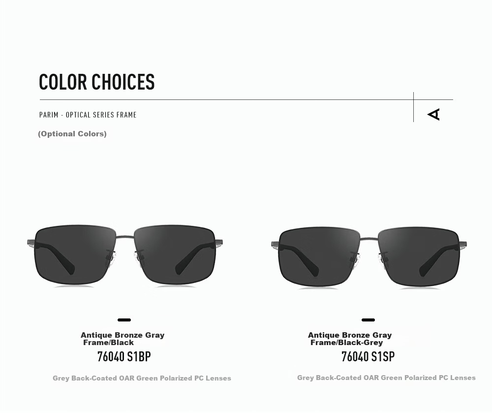 Pairimon HD PC Polarized Sunglasses for Men Driving Square Outdoor Sports Eyewear 76040 8