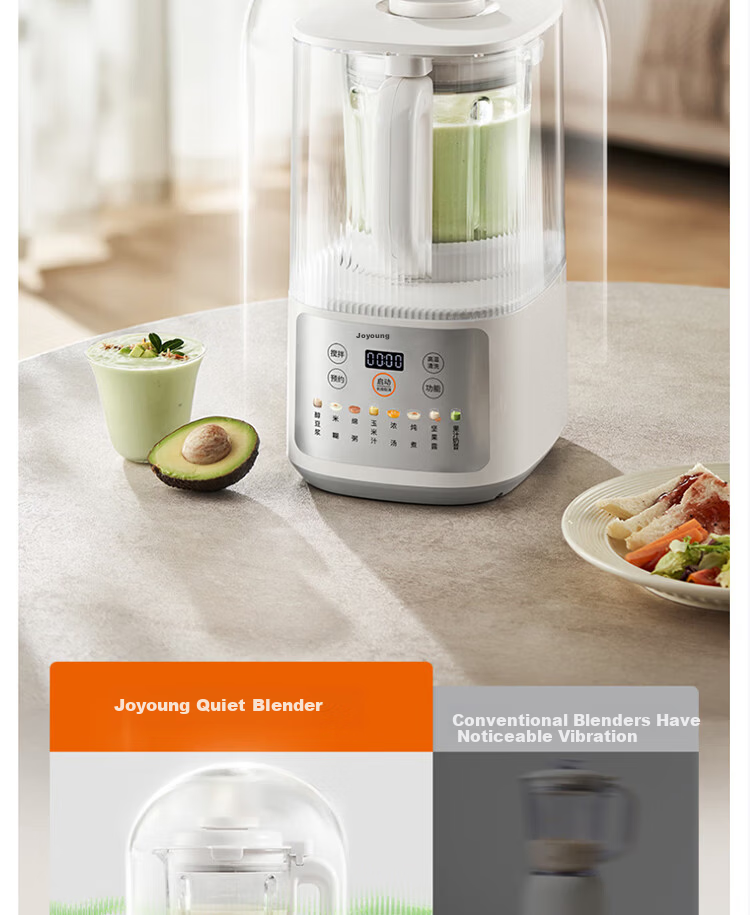 Joyoung Household Quiet High-Speed Blender Noise-Reducing Juicer Food Processor Multigrain Soy Milk Maker L15-P507 6