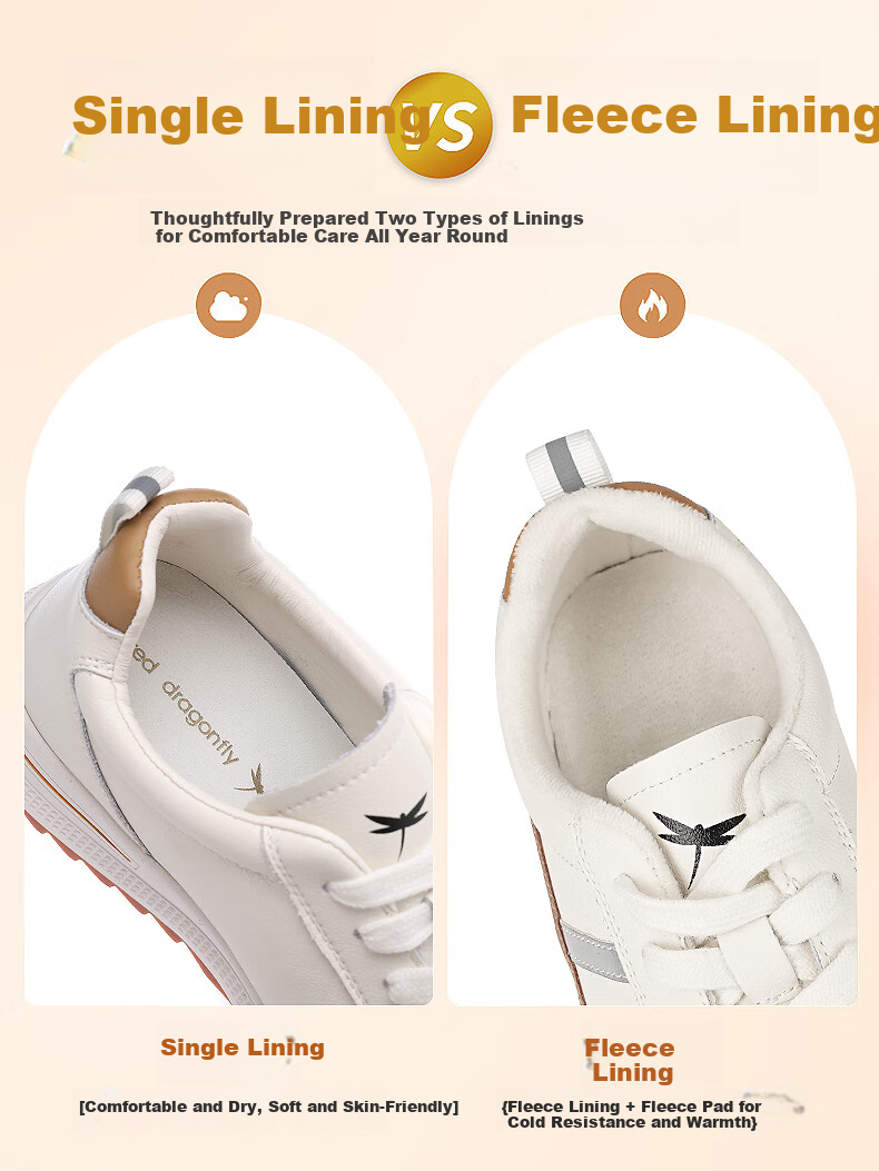 Red Dragonfly Women's Casual Shoes Small Black Retro Autumn Winter Sports Shoes Women's Ins Trendy Training Shoes C0TTN06173 Black Size 39 3