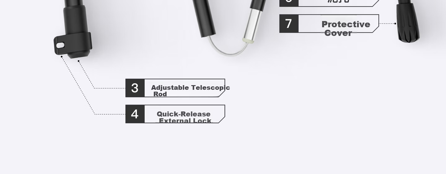Keep Aluminum Alloy Trekking Pole for Children, Ultra-Light Telescopic Hiking Equipment, Portable Pressure-Resistant Walking Stick, Outdoor Cane 8
