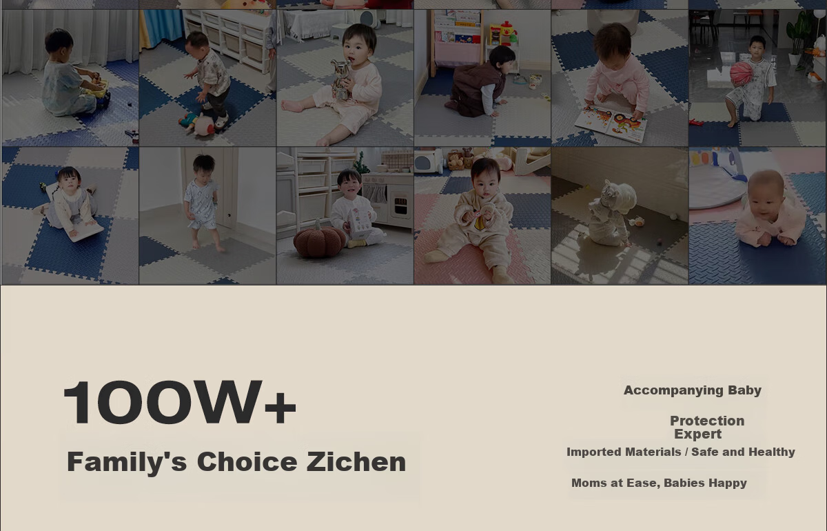 Zichen Baby Crawling Mat Foam Floor Mat Anti-Fall Thickened Puzzle Mat Crawling Pad Tatami Floor Mat 11