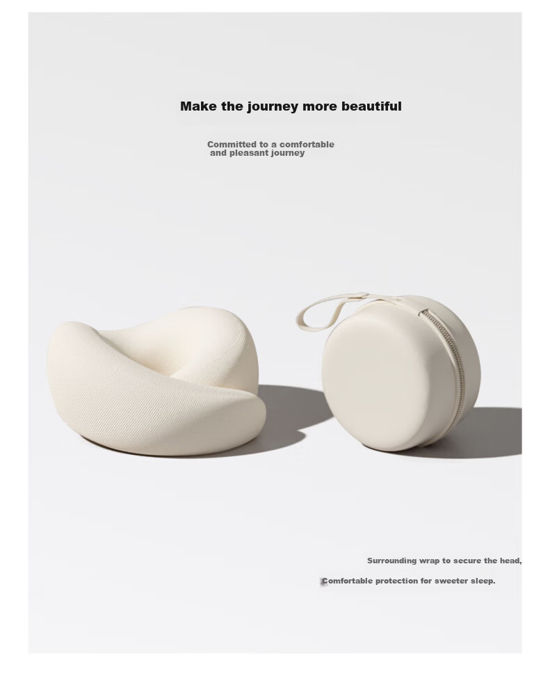 Wuyingongfang, Mu Yin Liangpin Textile Subsidiary U-Shaped Pillow, Portable Storage Travel Neck Support Pillow, Airplane Neck Pillow, Office Nap Pillow 7