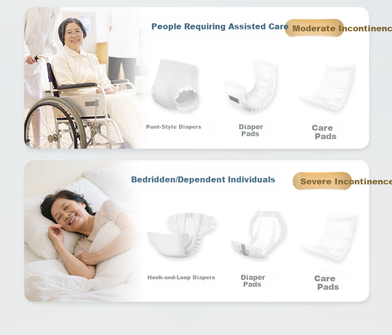Anguyi Skin-Friendly Deodorizing Adult Diapers with Fastening Straps M Size 60pcs/Box (Hip Circumference 80-105cm) Incontinence Pads for Elderly 29