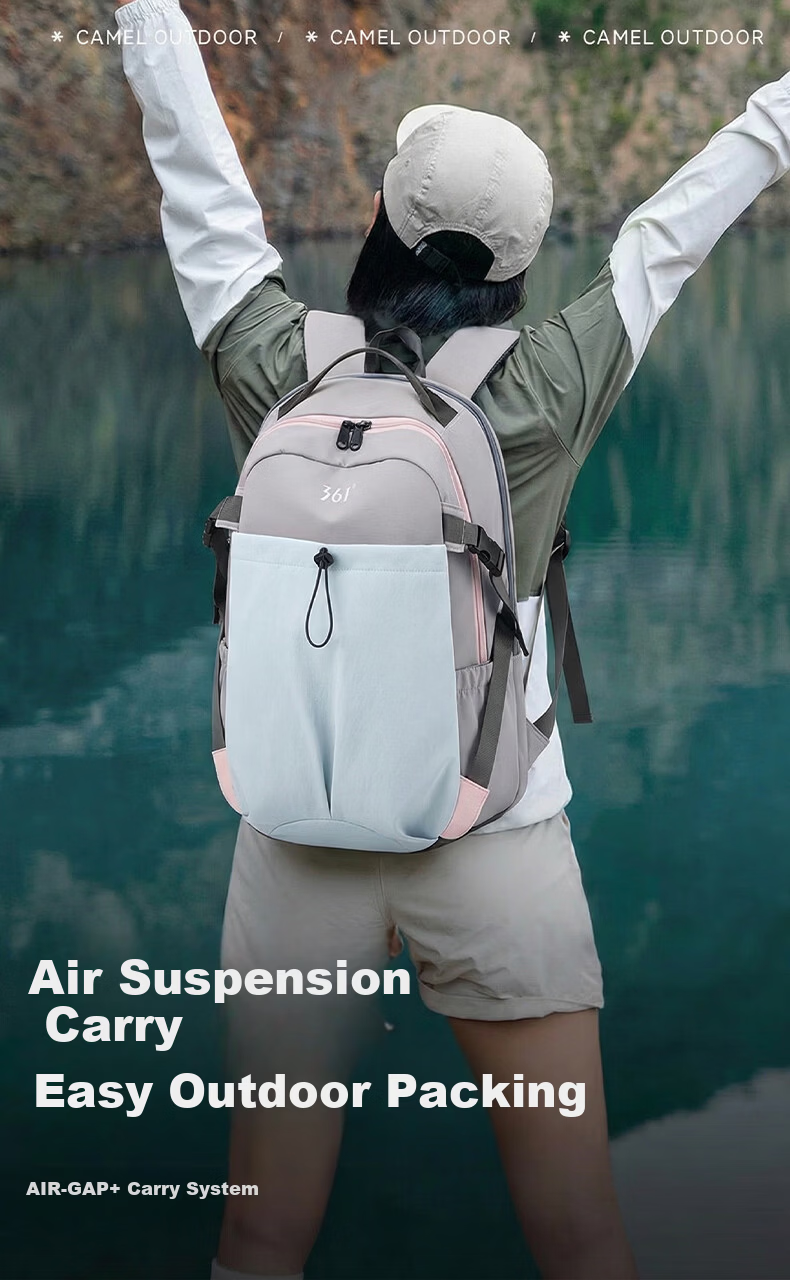 361° Outdoor Sports Backpack Laptop Bag Travel Lightweight Hiking Bag Student School Bag Large Capacity Double Shoulder Backpack 1