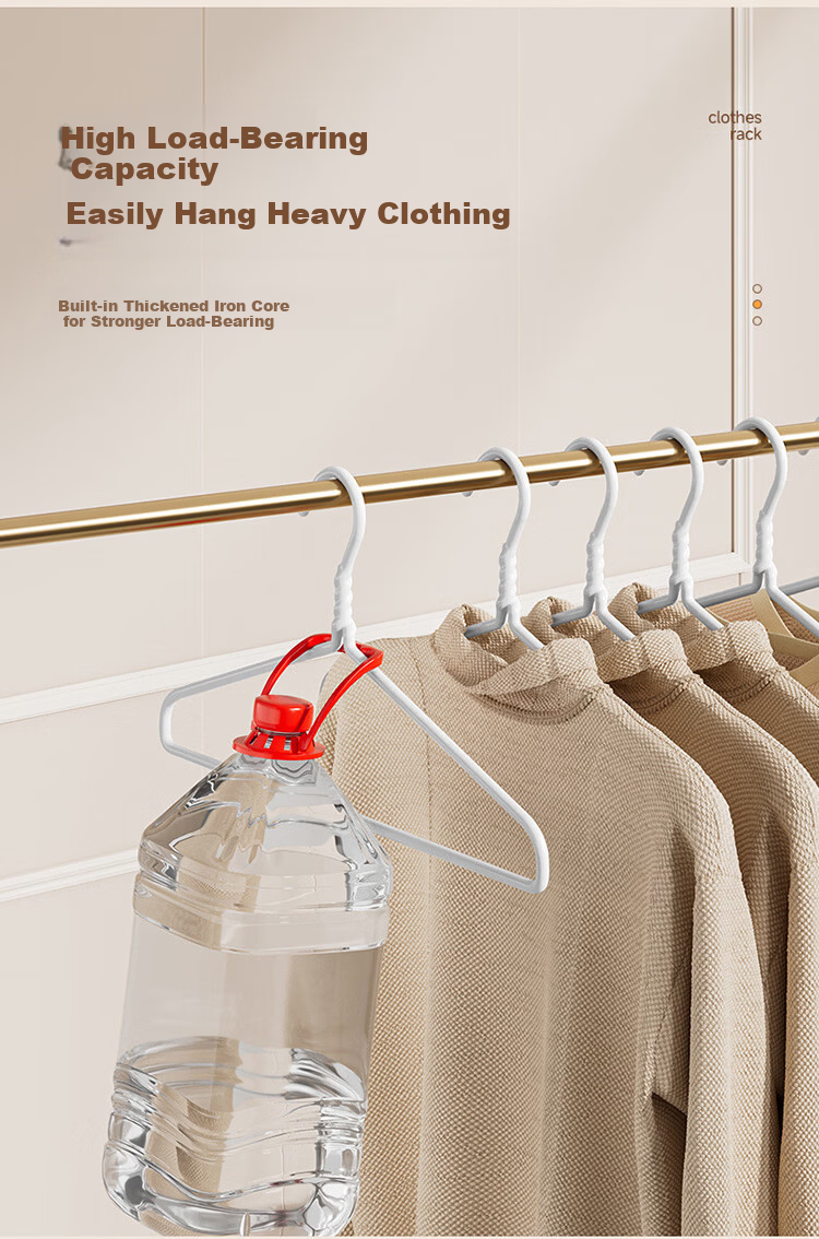 JEKO&JEKO Heavy-Duty Clothes Hangers, Non-Slip And Traceless, for Home Use, Wardrobe Hangers, Drying Rack 5