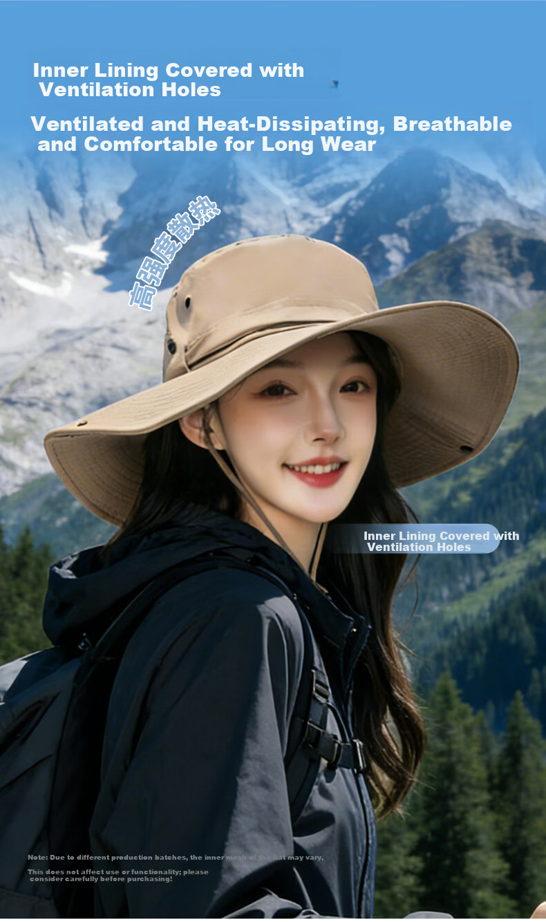 Woodpecker Outdoor Sun Protection Hat with Face Mask and Ice Sleeve Set Summer UV Protection Cycling Mountaineering Fishing Sunshade Bucket Hat for Men and Women 4