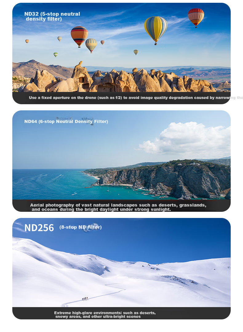 NEEWER DJI Mavic 4 Pro Professional Aerial Photography ND8/16/32/64 Neutral Density Filter Set with CPL Polarizer Drone Accessories 8