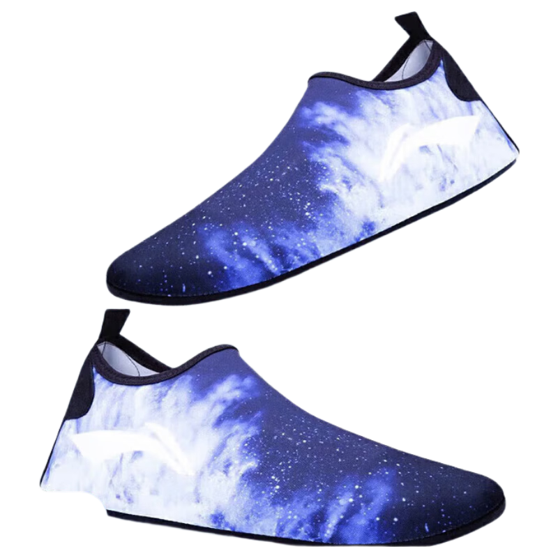 LI-NING Indoor Sports Yoga Shoes Unisex Fitness Training Soft Sole Non-Slip Aerobic High Elastic Quick-Dry Breathable Lightweight