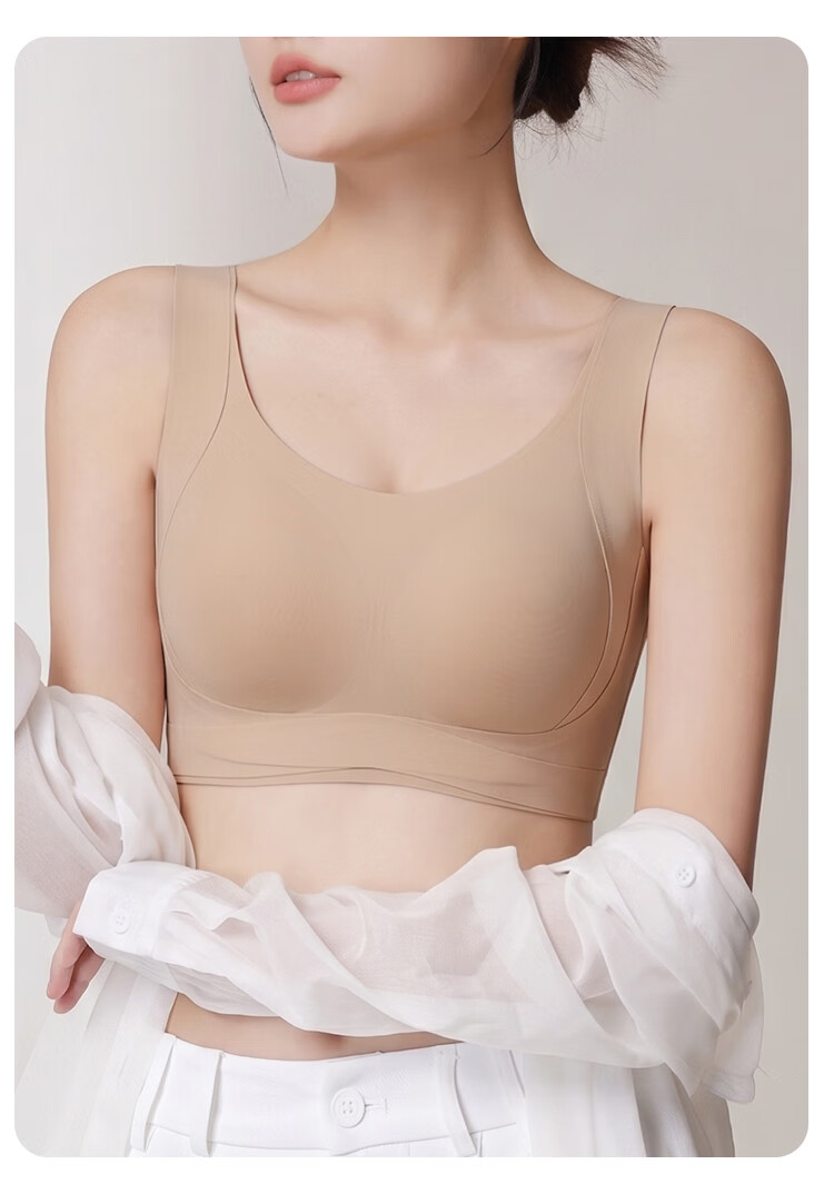 GRACEWELL [Lift And Support to Prevent Sagging] Thin Large-Bust Minimizer Women's Underwear, Seamless Foundation Bra, Side Support Brassiere 16
