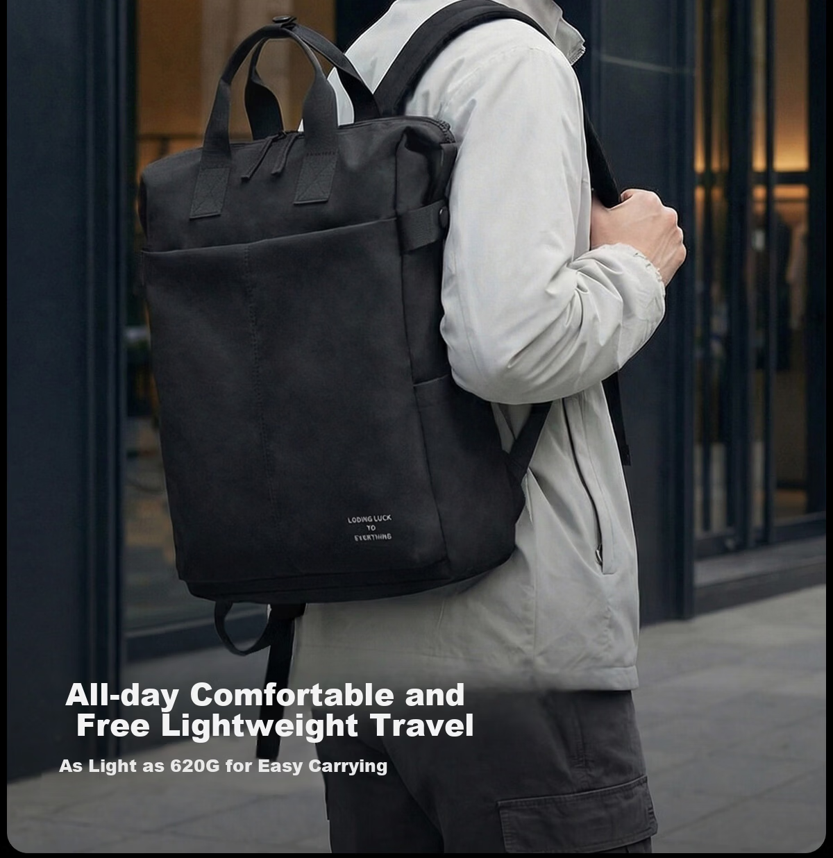 JINSHIWQ 16-inch Laptop Backpack Lightweight Stylish Commuter Bag for Men and Women Business Travel Handheld College Student Backpack 15