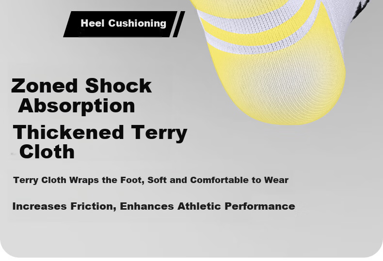 Under Armour Socks [3 Pairs] Basketball Badminton Sports Socks Unisex Running Breathable Ankle Anti-Odor Thickened Terry Cotton Socks 13