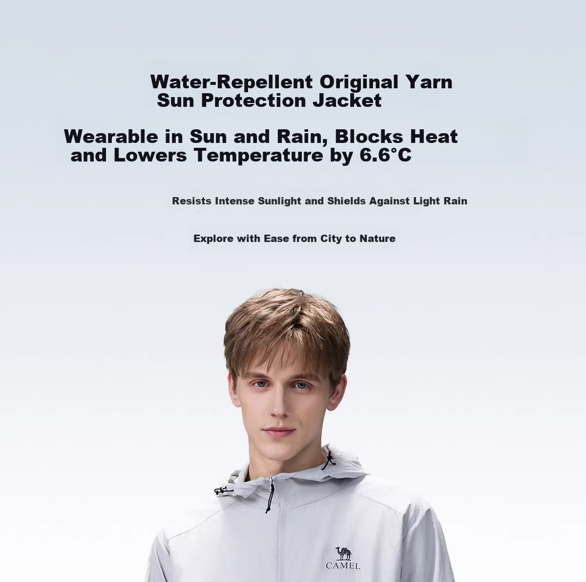 CAMEL Outdoor Original Yarn Sun Protection Jacket 2026 Spring Summer New Unisex UPF1000 Cooling Water-Repellent Sports Jacket O013 1