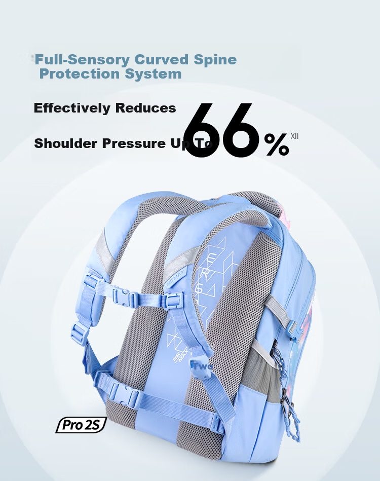 TigerFamily TigerRice Backpack for Elementary Grades 3-6 and Middle School Students, Ergonomic Spine Protection Lightweight School Backpack 6