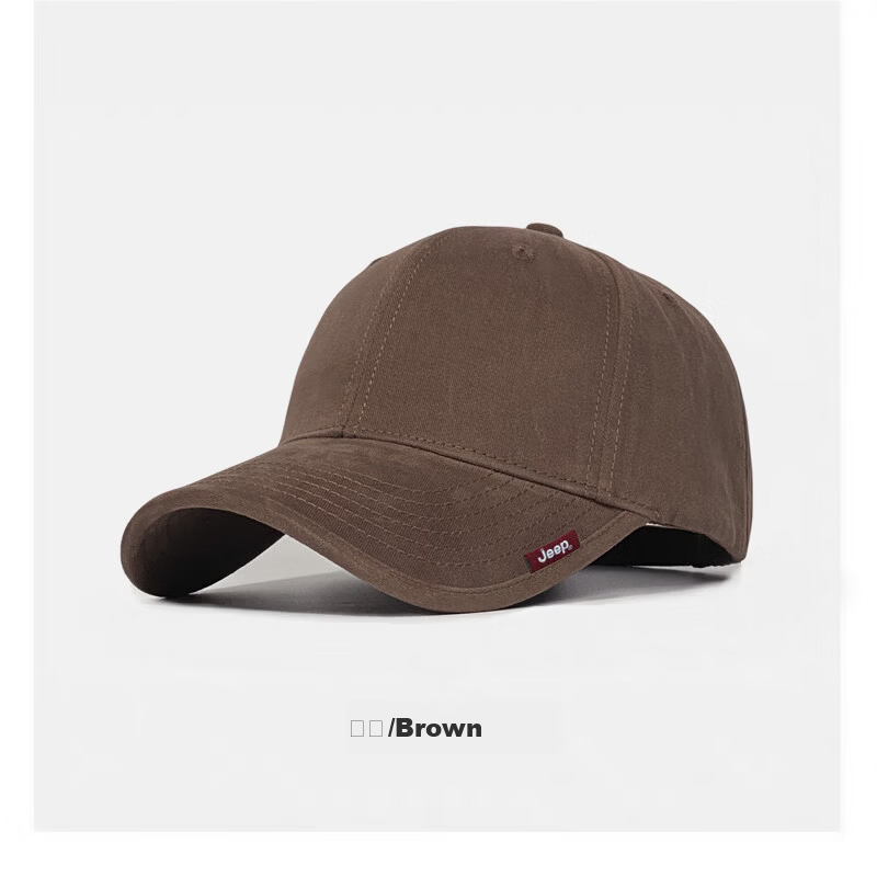 JEEP Men's Baseball Cap Versatile Four-Season Pure Cotton Adjustable Sunshade Hat Unisex Sun Protection Cap 8