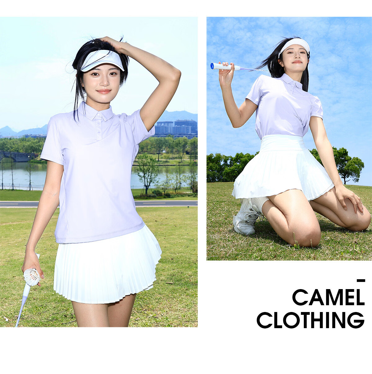 CAMEL Outdoor Quick-Dry Short Sleeve Polo Shirt Ice Cooling Wrinkle-Resistant Breathable Sweat-Absorbing Sports Sun Protection Top A25BZ01059 2